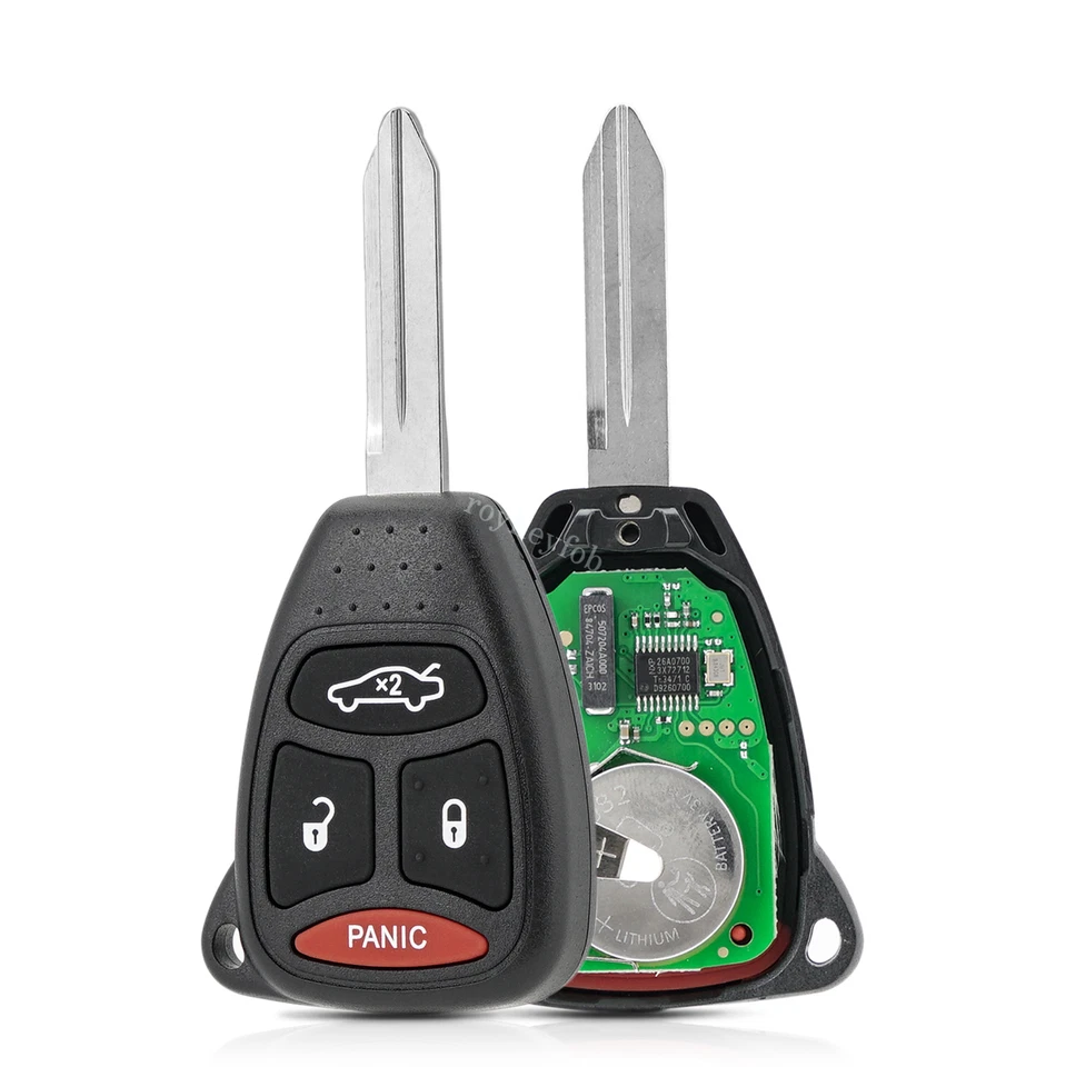 Programa de 2 llaveros remotos hágalo usted mismo para Jeep Commander Grand Cherokee 2005 2006 2007 Foto 4 de 4