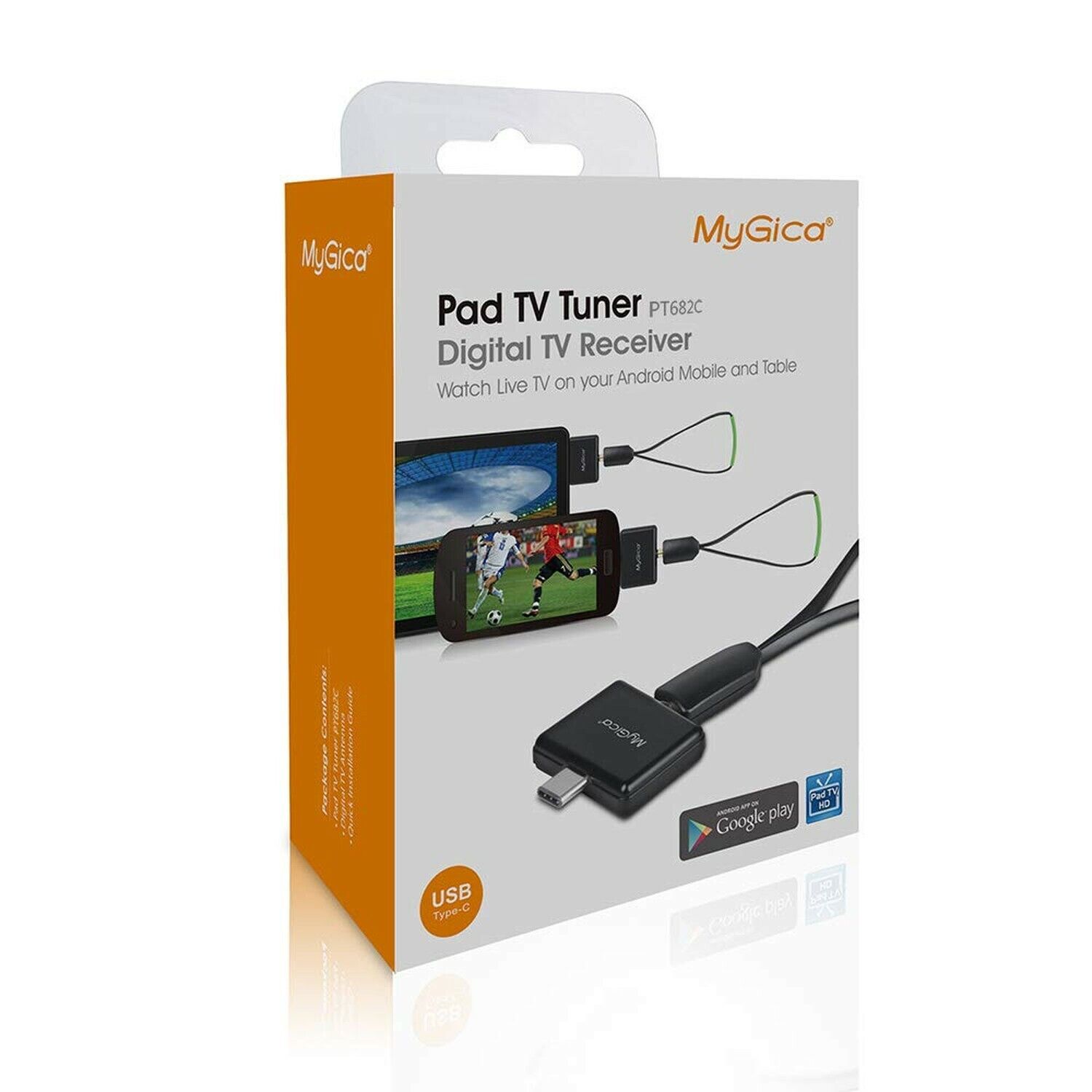 MyGica tv Tuner for Watching ATSC Digital TV Anywhere You go with Type-C ... New