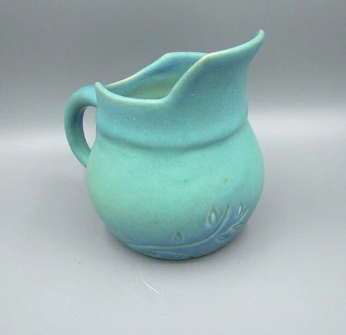 VAN BRIGGLE ART POTTERY  ARTIST SIGNED CARVED  ORIGINAL PITCHER
