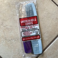 Vintage New In Package 4 Unbreakable Combs 4 Different Styles/Colors