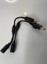 2 pc Microsoft Xbox Original Official Controller Breakaway Extension Cable Green