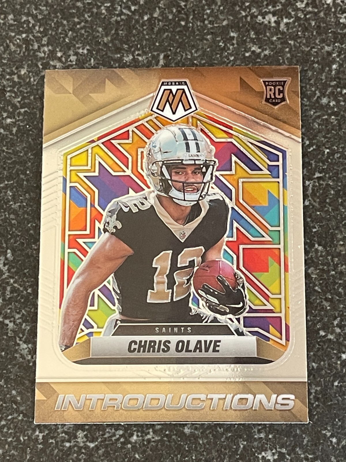 2022 Panini Mosaic Introductions CHRIS OLAVE Rookie RC #I-7 New Orleans Saints