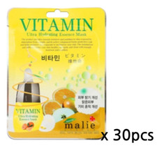 30pcs Korean Essence VITAMIN C Facial Mask Sheet Moisture Face Care K-Beauty