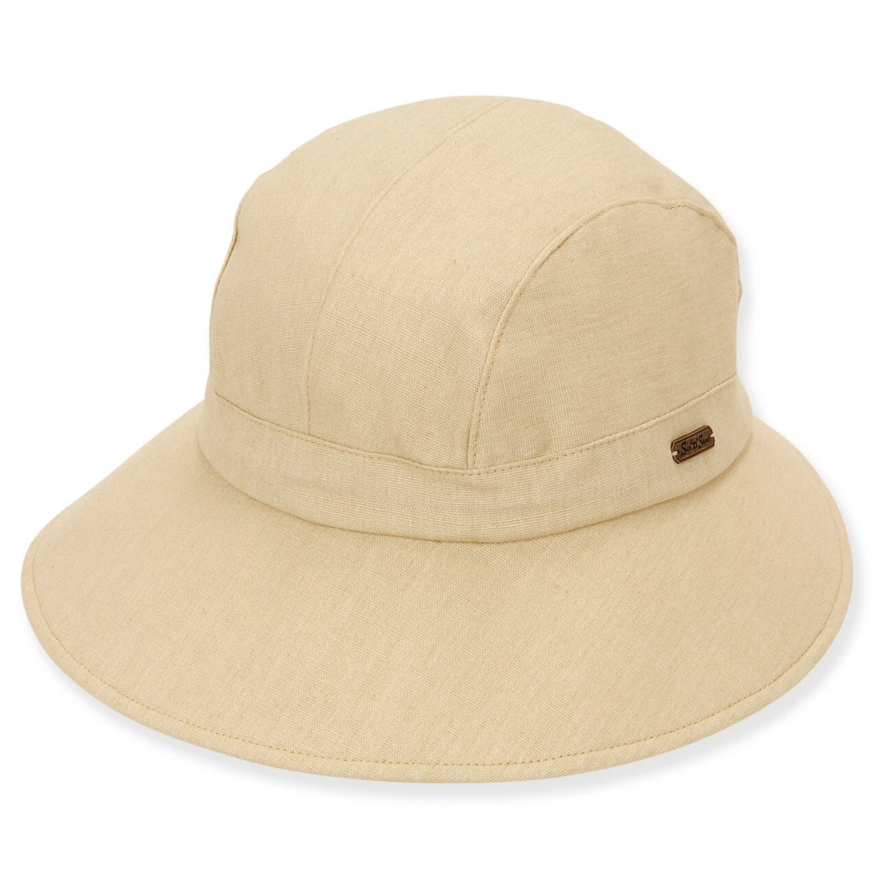 Sun 'N' Sand Women's Cotton Hat With Drawstring Sizer | Brim 3.5