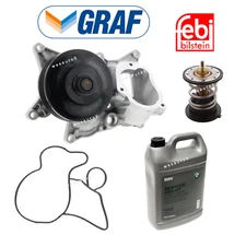 Water Pump Thermostat Coolant Kit OES for BMW 535d 740Ld xDrive X5 xDrive35d