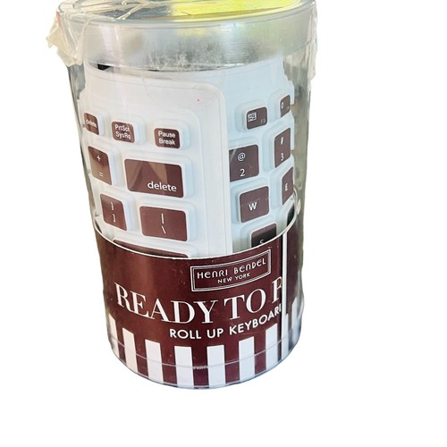 Henri Bendel Ready To Roll Portable Travel USB Bluetooth Keyboard - Brown - Picture 7 of 7