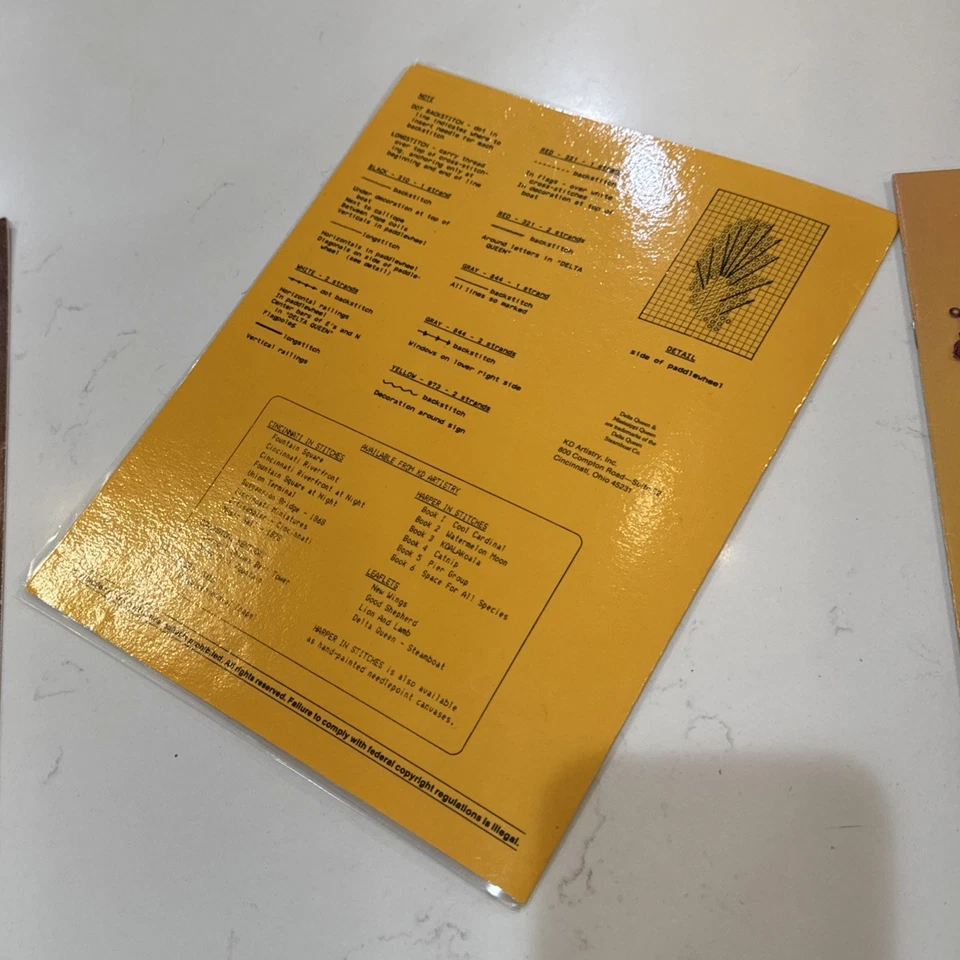 Delta Queen por KD Artistry Kit Punto de Cruz Barco de Río Completo Tela Hilo Foto 2 de 3