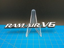 Ram Air V6 Metal Emblem Badge Oem Pontiac Firebird Trans Am Hood Fender Logo