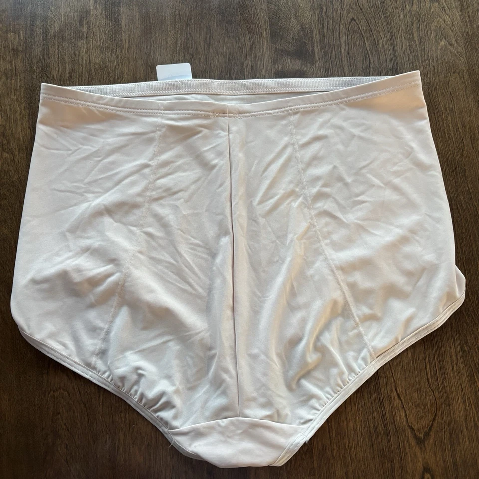 Calzoncillo Flexees Firm Control Talla Grande Talla 10XL Estilo #13744 Beige Desnudo - Nuevo con Etiquetas Foto 2 de 4