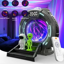 Bluetooth Space Portal Plasma Ball Night Light LED Galaxy Projector Lamp Xmas