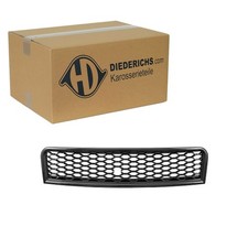 DIEDERICHS KÜHLERGRILL SCHWARZ OHNE EMBLEM passend für AUDI A4 B6 RENNSPORT-LOOK