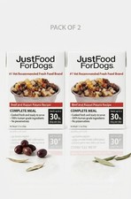 JustFoodForDogs Pantry Fresh Wet Dog Food, Complete Meal or Dog Food Topper 2 pc