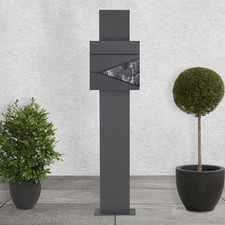 Briefkasten mit Ständer Standbriefkasten Mailbox Postkasten Briefkasten Stahl