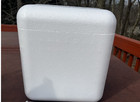 Styrofoam Cooler -  Insulated Cold Package/Disp. Fish Bait Cooler 11x10x9"