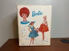 Vintage 1964 Mattel BARBIE  Friends Large WHITE Doll Trunk Case w/ Drawers SPP
