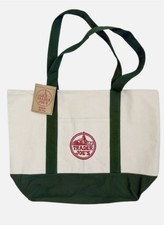 Trader Joe's Tote Bag Green Large Size Canvas
