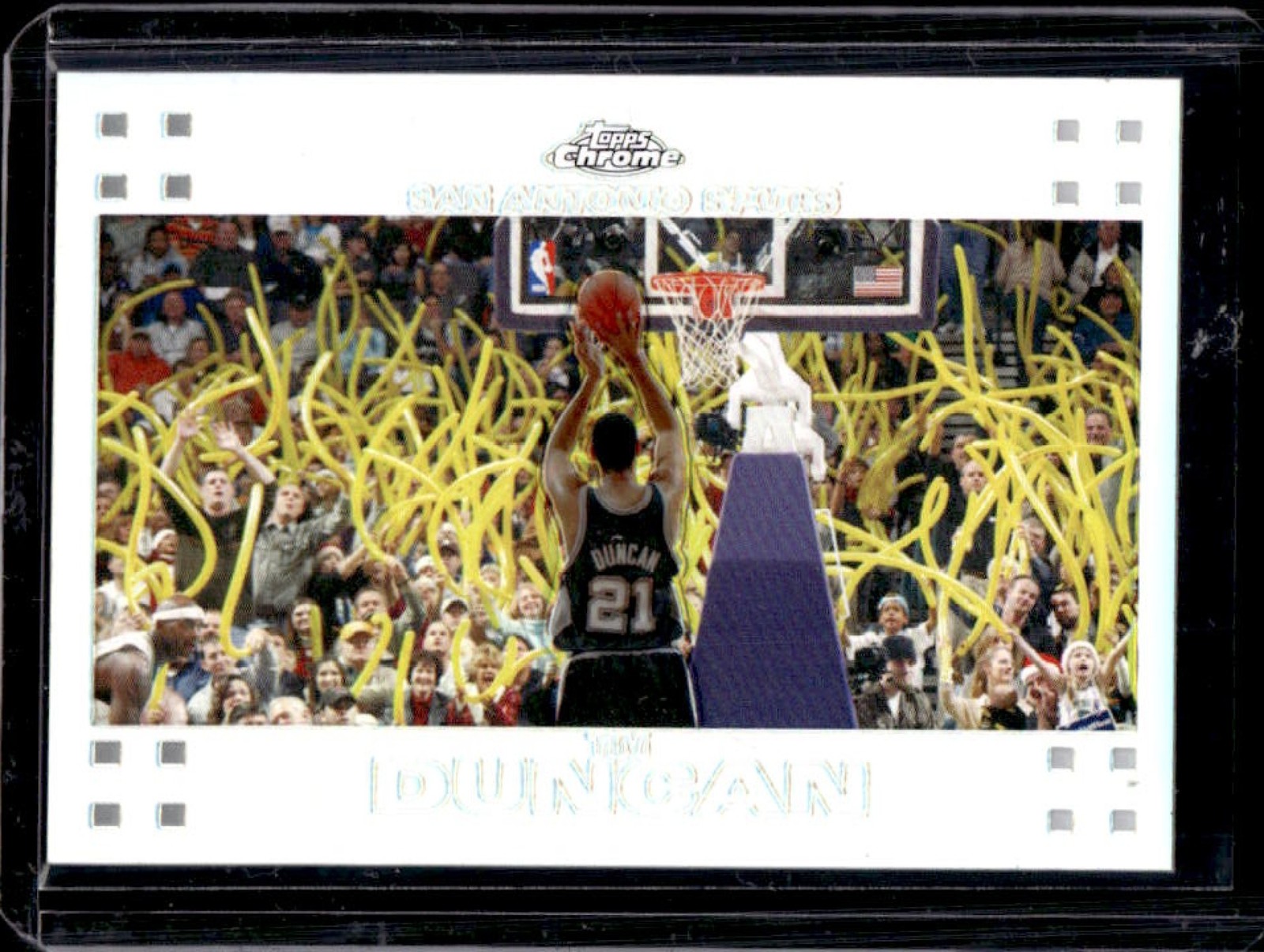 2007-08 Topps Chrome Tim Duncan Refractor #/999 Spurs