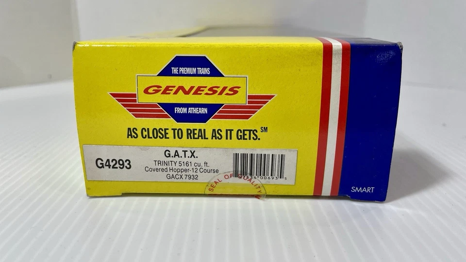 Athearn Genesis G4293 GATX 5161 cu. ft. 3-Bay Covered Hopper - 12 Course NIB - Image 2 of 4