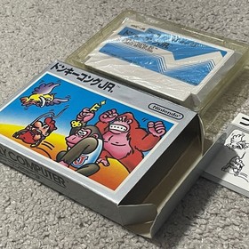 Donkey Kong Jr CIB Nintendo Famicom FC HVC-JR Tested Japan Silver Box