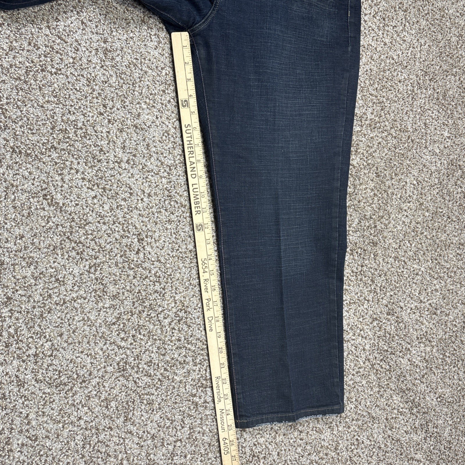 Vintage Z Cavaricci Women’s Size 14 Dark Blue Stretch Denim Jeans Fits 35 X 25 - View 10