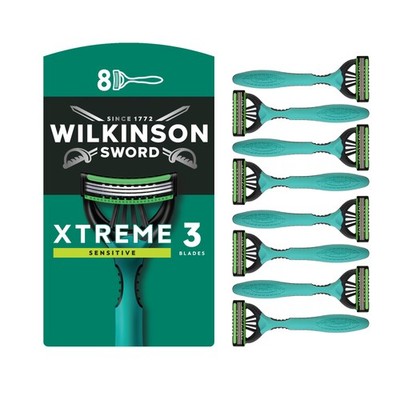 Wilkinson Sword Xtreme 3 Sensitive Herren 8 Stück (1er Pack), Standard 