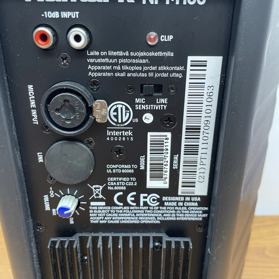 Numark NPM100 Portable DJ Monitor Powered Amp For Parts - Image 4 of 4