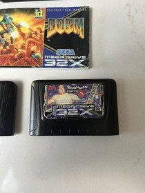 3x games DOOM Sega Mega Drive 32X - UK PAL MORTAL KOMBAT II & toughman  