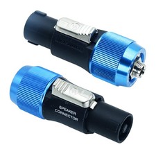 2 PCS Speakon To 1/4 Adapter NA4LJX TS Jack Female To NL4FC Male Converter