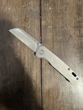 Kaviso x QSP Penguin Pocket Knife Titanium w/Mokuti Clip