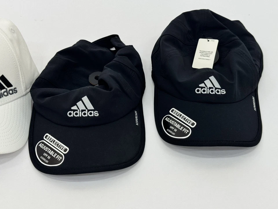 Lote de 4 Gorras y Viseras Adidas Unisex Ligeras Ajustables Colores Surtidos NUEVO Foto 4 de 4