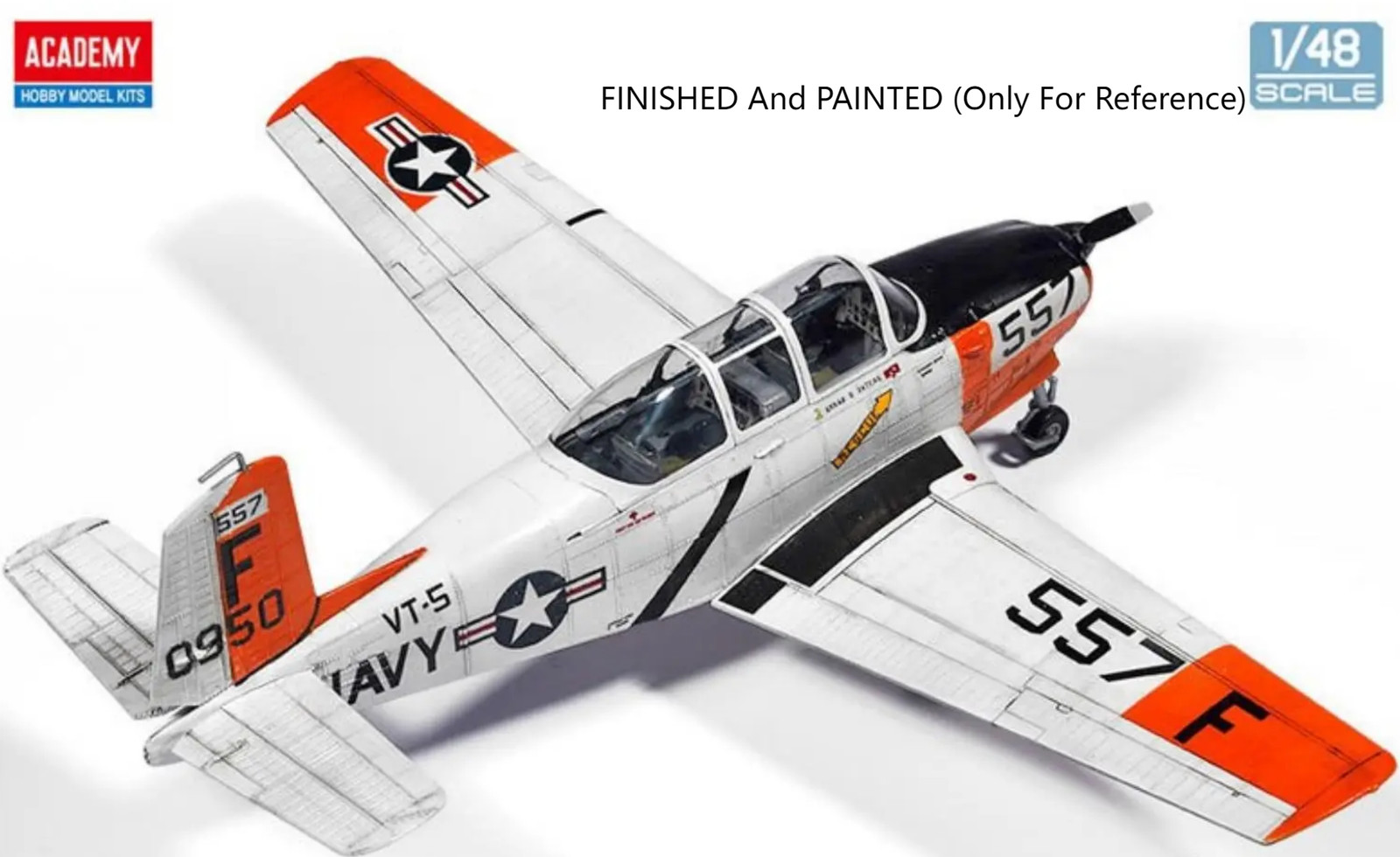 ACADEMY AC12361 1/48 Scale USN T-34B Mentor `VT-5 Training Air Wing`   Model Kit