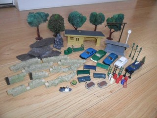 Collection of Scenic Accessories for Hornby OO Gauge Model Railway Sets
