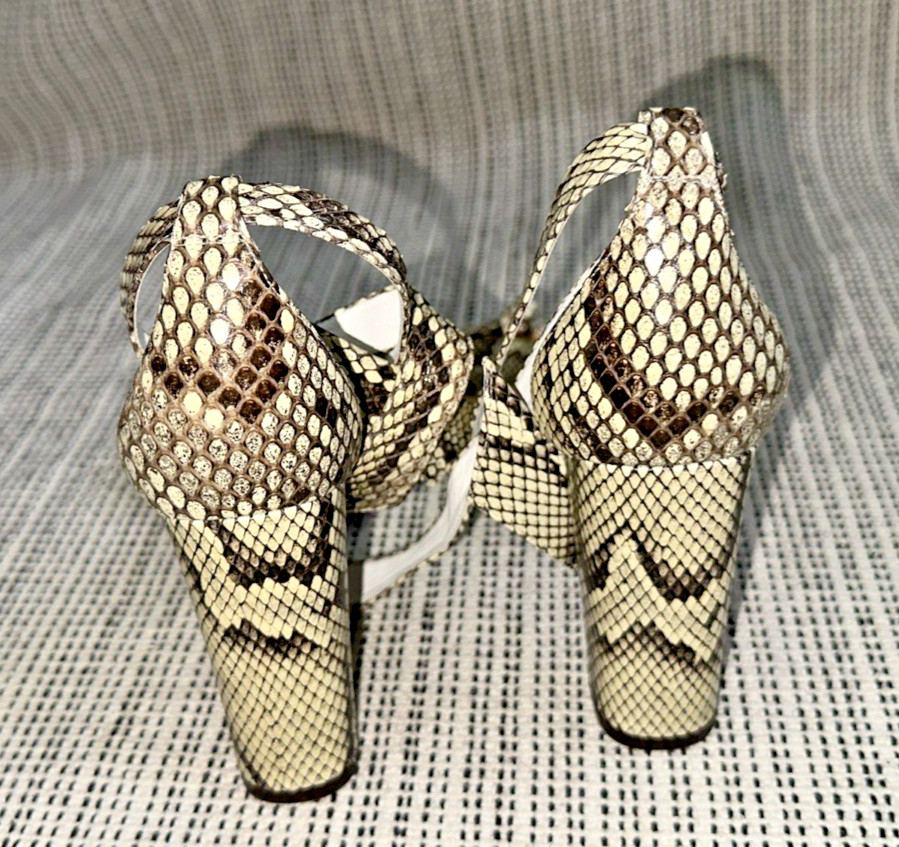 ALEXANDRE BIRMAN MULTI COLOR PYTHON ANKLE STRAP C… - image 7