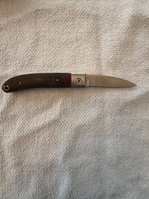 Lone Wolf Knives ''City Knife'' designed by R. W. Loveless Micarta Scales W/Sheath