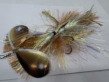 10” Musky Mayhem Double Cowgirl Custom Blade Walleye Bucktail Spinner Musky Lure