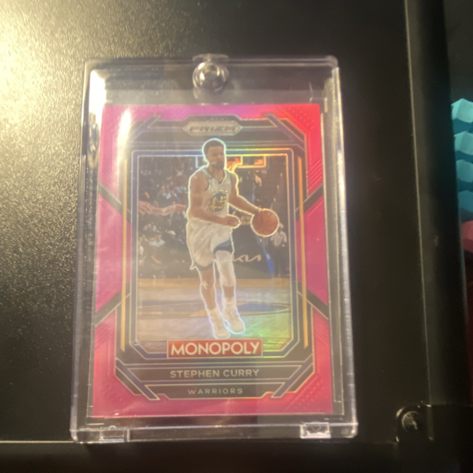 2022-23 Panini Prizm Monopoly Stephen Curry Pink Prizm #28 /149 Warriors
