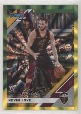2019-20 Panini Donruss Holo Green & Yellow Laser Kevin Love #39 vv7