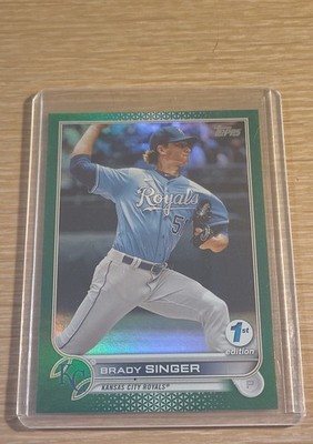 2022 Topps Series 1 1st Edition - Brady Singer #313 Green /150
