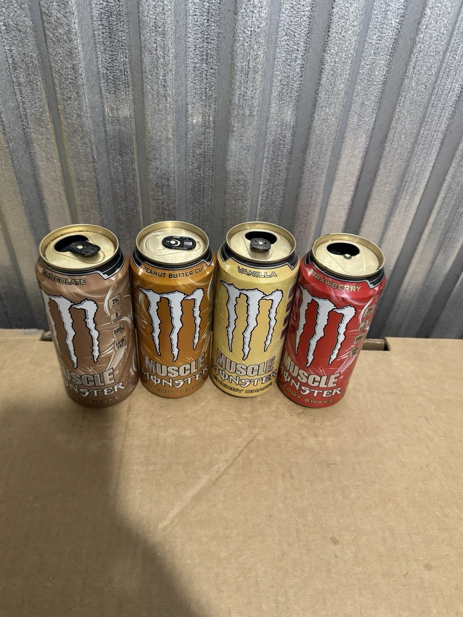 Buy Monster Energy Drink Muscle Energy Shake Rare Cans Top Open