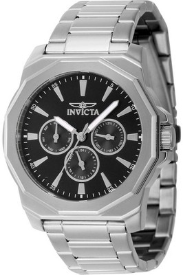Invicta Men's 46842 Speedway Quartz Chronograph Black Dial Stainless Steel Watch