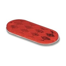 Grote 41032-3 Stick-On Red Oval Reflector