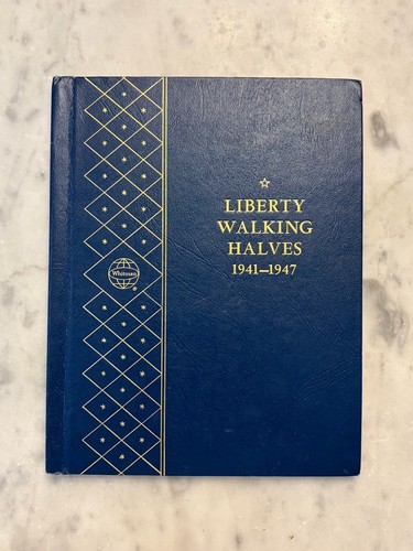 Walking Liberty Half Dollar Archival Whitman Album 1916 - 1940 #9423