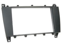 Autoradio Blende Einbaurahmen Montagerahmen 2-DIN FüR Mercedes CLC CL203