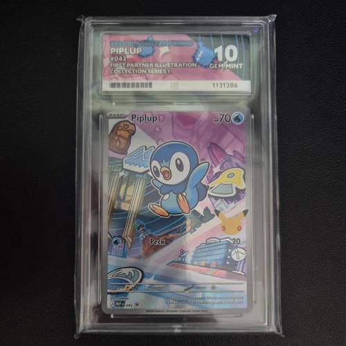 Pokemon Piplup MEP042 First Partner Illustration Series 1 Promo ACE 10 GEM MINT