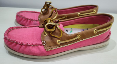 Milly for Sperry Womens  Hot Pink Top-Sider Boat Shoes Size 9 1/2M