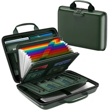 Fireproof Document Box, Hard Case Fireproof File Organizer Box with Lock and ...