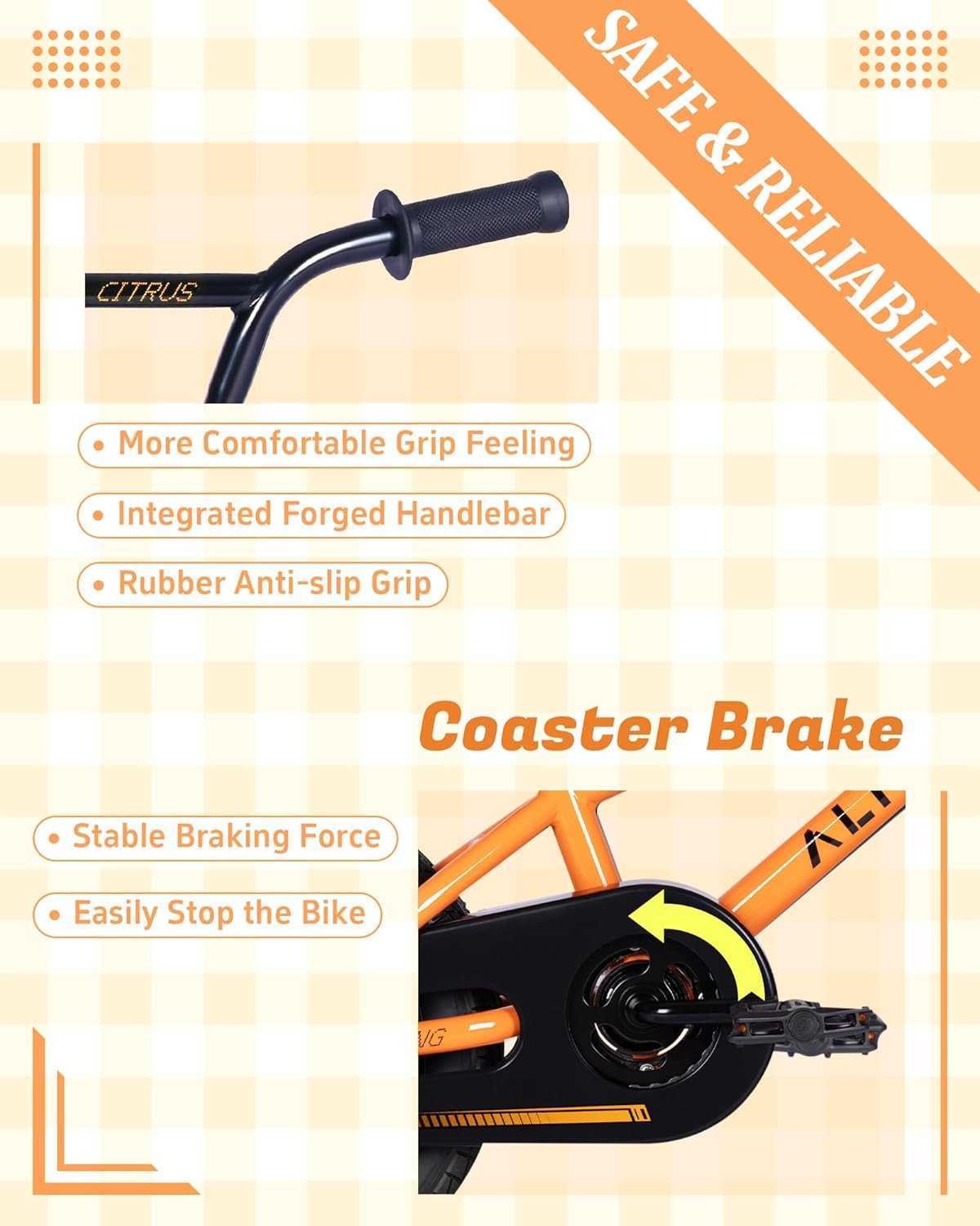 12 14 16 20 Inch Kids Bike BMX Style Bicycle with Training Wheels for 2-14 Years