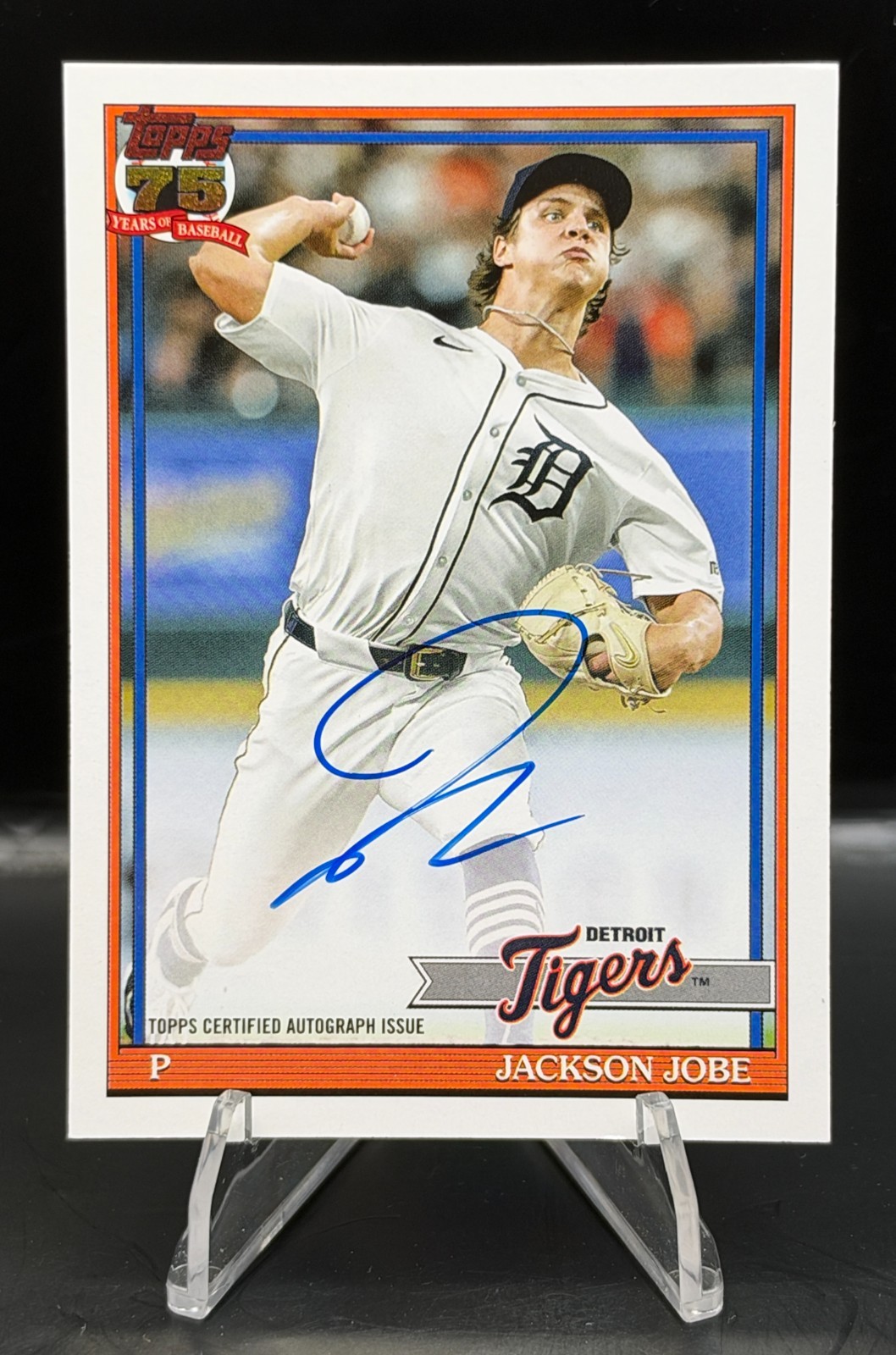 2026 Topps Update 1991 Jackson Jobe On Card Autograph 91A-JJ - Tigers