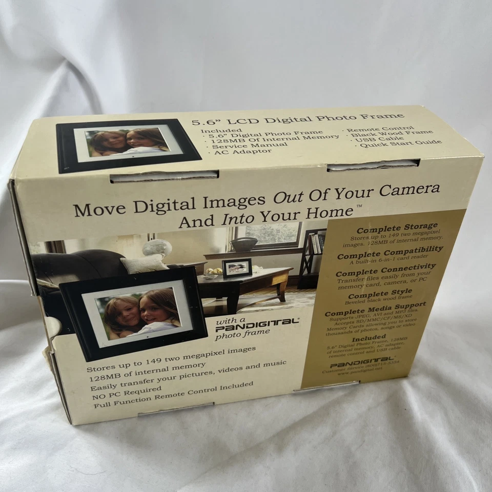 Pandigital 5.6 Inch LCD Digital Photo Frame 128MB No PC Required Open Box - Image 2 of 4