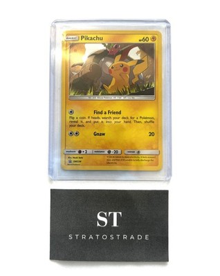Pokemon Pikachu SM234 Sun & Moon Cosmos Holo Black Star Promo Pokemon MP